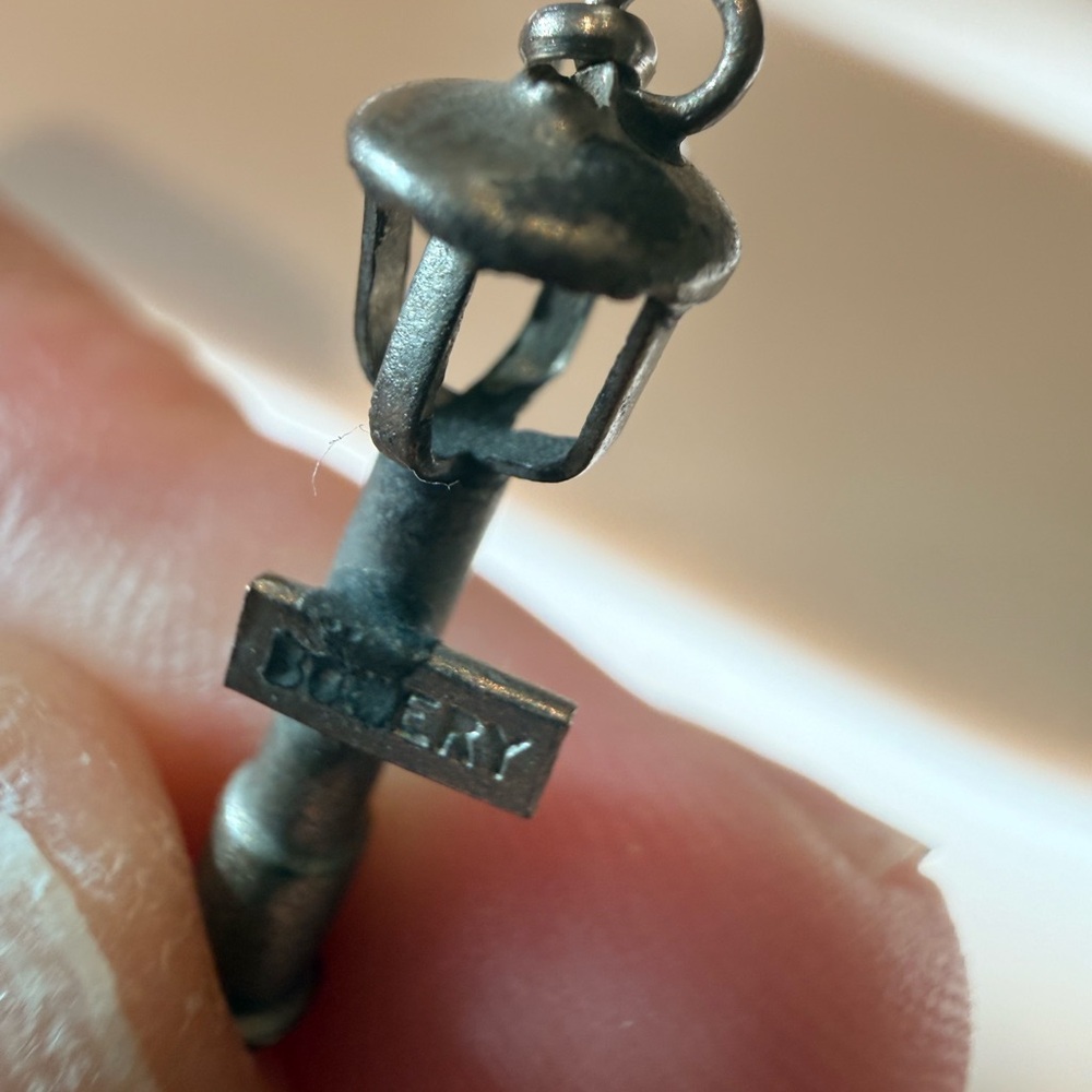 Vintage 1950s Bowery Metal Charm with Lantern Design New York City - Picture 5 of 7